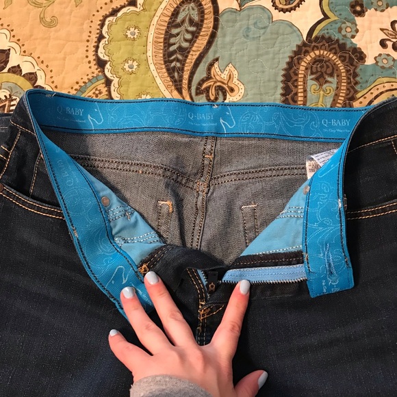 Baby-Q Dark Boot Cut Wrangler Jeans - Picture 6 of 11